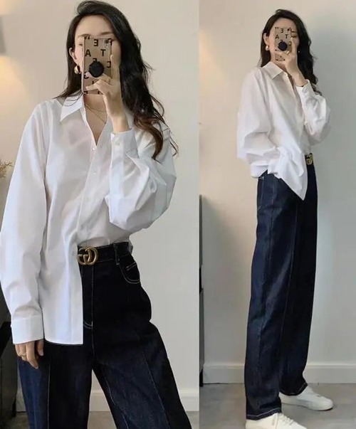 白色衬衣搭配指南:7种经典穿搭方法展现不同风格-美派服饰网(图3) 白色衬衣搭配指南:7种经典穿搭方法展现不同风格-美派服饰网(图3)