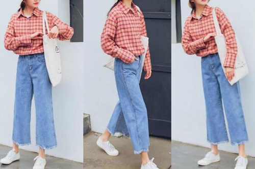 格子衫配灯笼裤穿搭指南,打造时尚舒适的潮流造型-美派服饰网(图2) 格子衫配灯笼裤穿搭指南,打造时尚舒适的潮流造型-美派服饰网(图2)