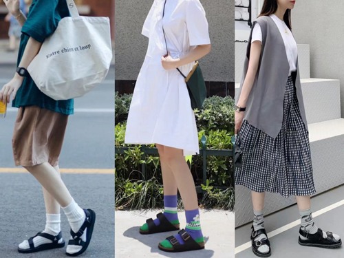 凉鞋配袜子穿搭指南:6种时尚组合打造个性造型-美派服饰网(图2) 凉鞋配袜子穿搭指南:6种时尚组合打造个性造型-美派服饰网(图2)