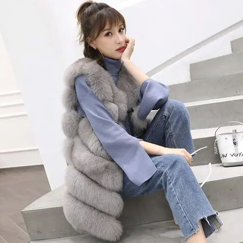 皮草马甲搭配指南：打造奢华时尚穿搭风格-美派服饰网(图1)