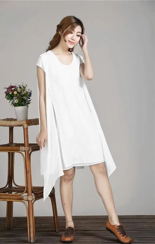 白色秋季连衣裙搭配指南:优雅时尚穿搭技巧全解-美派服饰网(图3) 白色秋季连衣裙搭配指南:优雅时尚穿搭技巧全解-美派服饰网(图3)