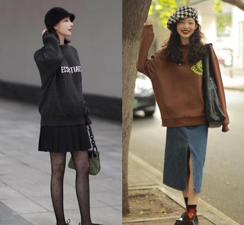 长款卫衣搭配什么裤子好看？7种时尚穿搭方法推荐-美派服饰网(图3)