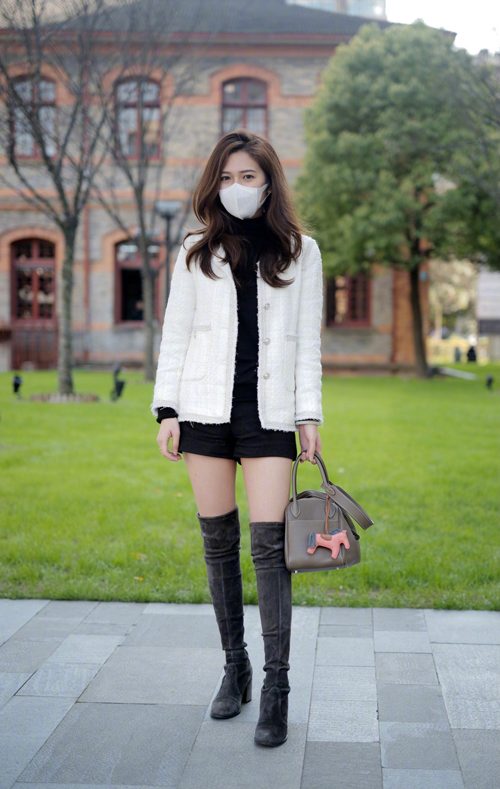 150cm矮个子女生长靴搭配技巧,轻松拉长腿部线条显高挑-美派服饰网(图3) 150cm矮个子女生长靴搭配技巧,轻松拉长腿部线条显高挑-美派服饰网(图3)