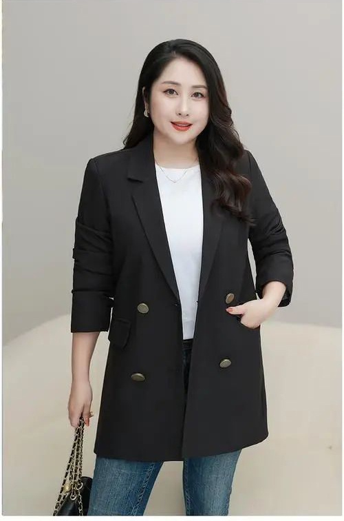 胖女生职业装搭配技巧，展现自信专业形象-美派服饰网(图1)