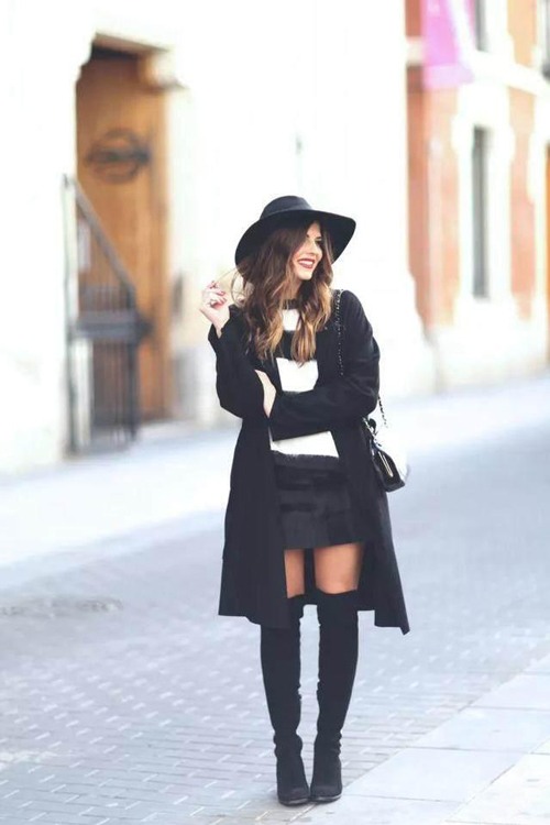 大衣配长靴穿搭指南：提升时尚气质的完美组合-美派服饰网(图3)