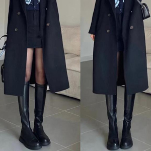 大衣配长靴穿搭指南：提升时尚气质的完美组合-美派服饰网