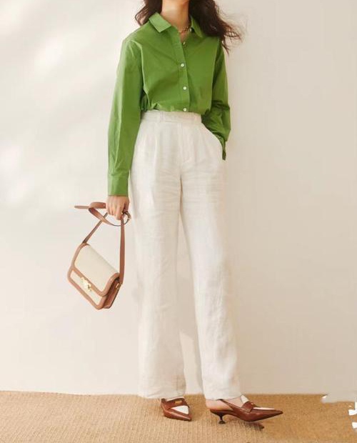 青绿色上衣搭配什么裤子好看 7种经典配色方案推荐-美派服饰网(图1)