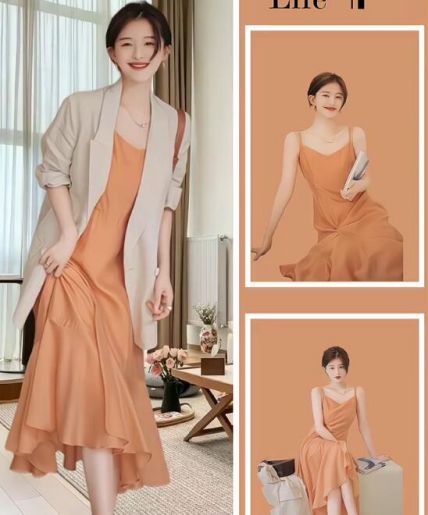 橙红色裙子配什么颜色外搭好看 搭配技巧全攻略-美派服饰网(图4) 橙红色裙子配什么颜色外搭好看 搭配技巧全攻略-美派服饰网(图4)