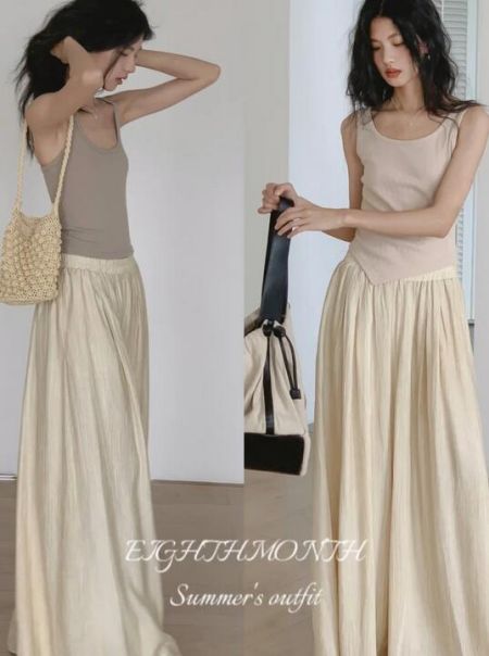 米白色阔腿裤搭配什么上衣好看?7种时尚穿搭方案-美派服饰网(图7) 米白色阔腿裤搭配什么上衣好看?7种时尚穿搭方案-美派服饰网(图7)