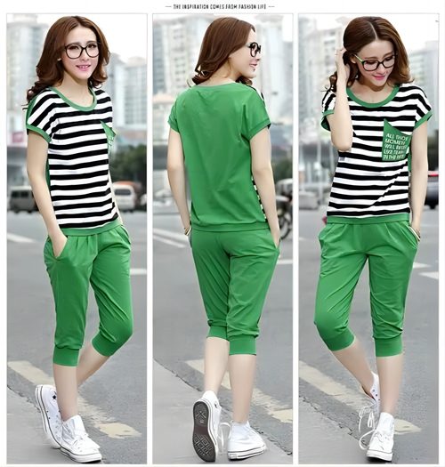 青绿色裤子搭配什么上衣好看?7种时尚配色方案推荐-美派服饰网(图3) 青绿色裤子搭配什么上衣好看?7种时尚配色方案推荐-美派服饰网(图3)