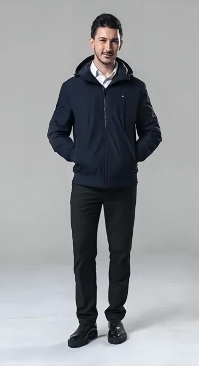 藏蓝夹克搭配，如何搭配藏蓝夹克展现个性与魅力(图2)