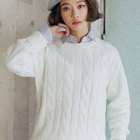 白色毛衣搭配衬衫【图】巧搭配白色毛衣变焦点