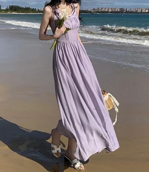 淡紫色连衣裙搭配什么鞋子好看?6种风格穿搭指南-美派服饰网(图2) 淡紫色连衣裙搭配什么鞋子好看?6种风格穿搭指南-美派服饰网(图2)
