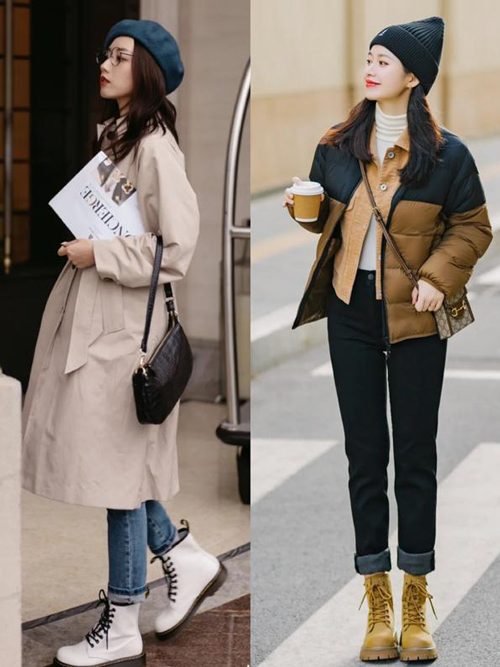 矮个子女生马丁靴搭配技巧，显高时尚穿搭指南-美派服饰网(图1)