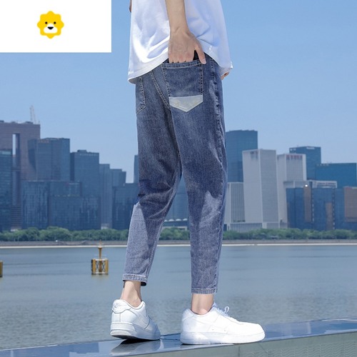 男士蓝色牛仔裤搭配指南，轻松穿出时尚魅力-美派服饰网(图3)