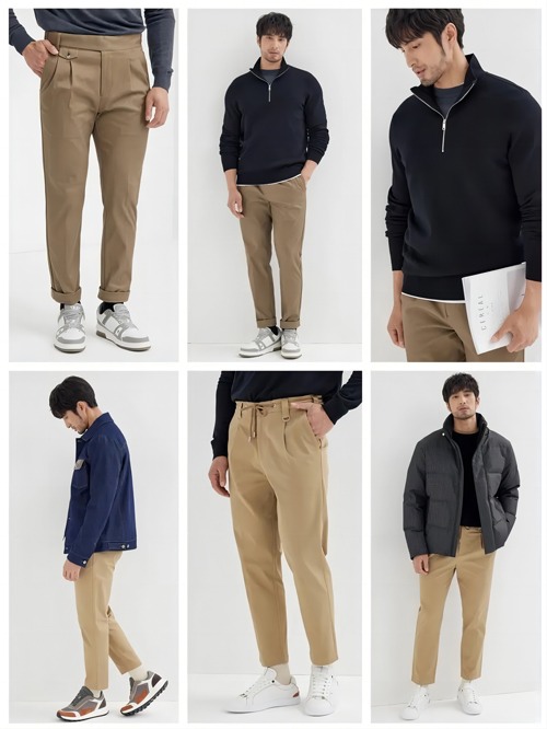 卡其色休闲裤搭配什么鞋子好看？6种风格穿搭指南-美派服饰网(图3)