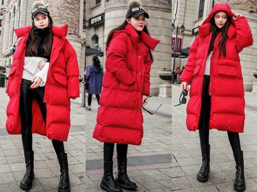 大红色羽绒服搭配技巧，穿出冬季时尚活力-美派服饰网(图3)
