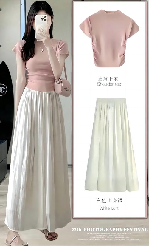 白色裙子搭配什么上衣好看？6种风格穿搭方案推荐-美派服饰网(图2)