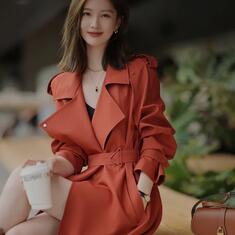 橙色风衣搭配技巧全攻略，轻松穿出时尚感-美派服饰网