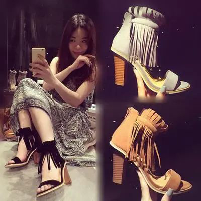 流苏高跟鞋搭配指南:连衣裙裤装半身裙完美组合技巧-美派服饰网(图1) 流苏高跟鞋搭配指南:连衣裙裤装半身裙完美组合技巧-美派服饰网(图1)