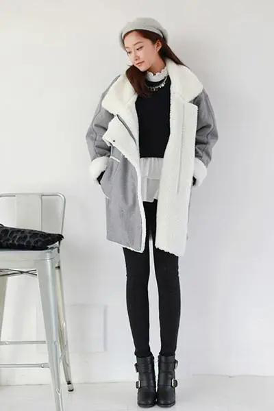 灰色大衣搭配什么帽子好看？贝雷帽毛线帽报童帽穿搭指南-美派服饰网(图3)