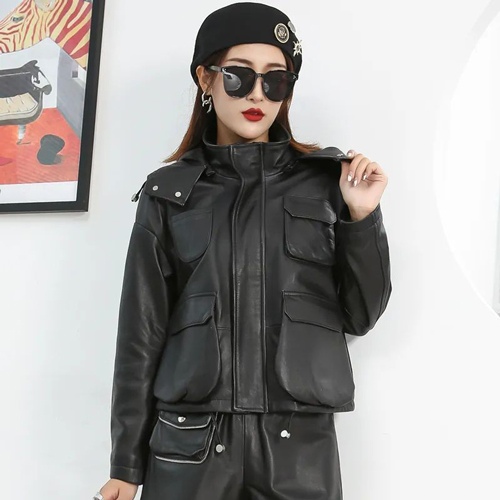 机车服搭配帽子的时尚穿搭指南：棒球帽贝雷帽毛线帽完美组合-美派服饰网(图2)