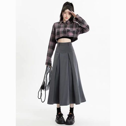 高级灰色a字裙怎么搭配【图文】(图2) 高级灰色a字裙怎么搭配【图文】(图2)