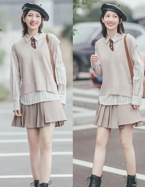 秋冬学院风穿搭(图2)