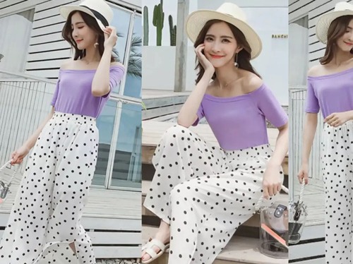 波点阔腿裤搭配技巧,10种时尚穿搭方案展现个性魅力-美派服饰网(图3) 波点阔腿裤搭配技巧,10种时尚穿搭方案展现个性魅力-美派服饰网(图3)