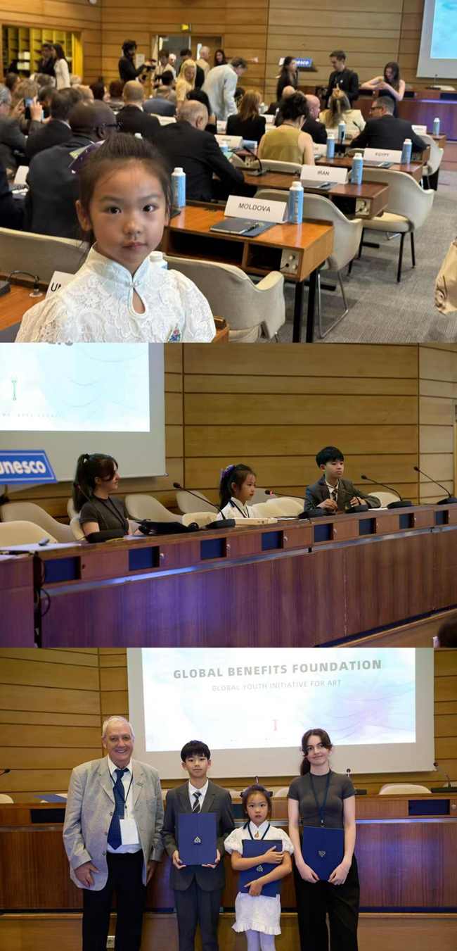 7岁艺术新星登台巴黎奥运艺术庆典，全球公益小使者展现中国风采-美派服饰网(图3)