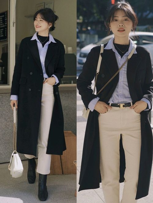 黑色风衣春季穿搭指南：5种搭配让你优雅又时髦-美派服饰网(图2)