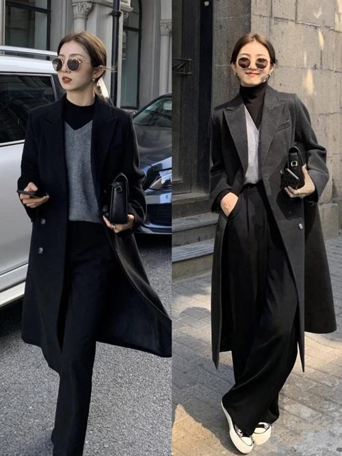 黑色风衣春季穿搭指南：5种搭配让你优雅又时髦-美派服饰网(图3)