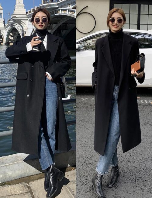 黑色风衣春季穿搭指南：5种搭配让你优雅又时髦-美派服饰网(图1)