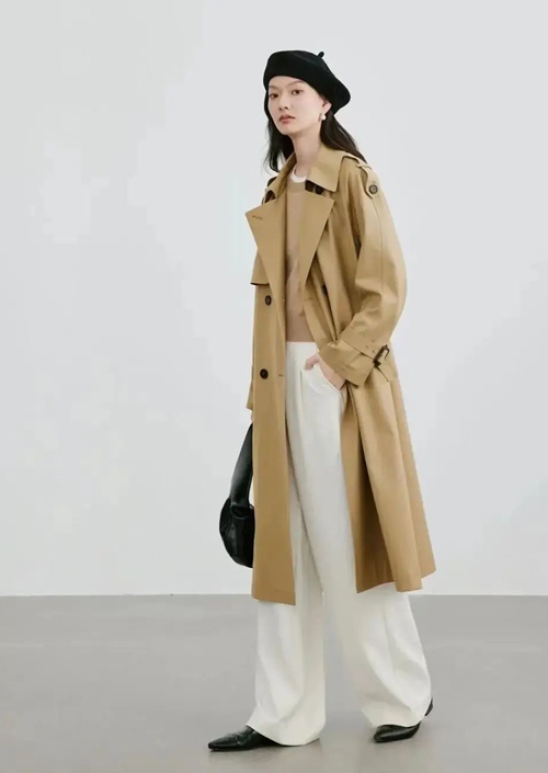 风衣阔腿裤的搭配法【图文】(图3)