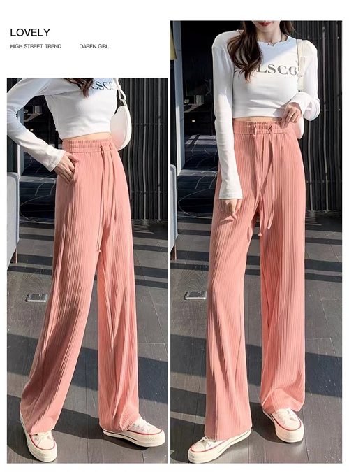 粉色阔腿裤整套搭【配图】(图1)