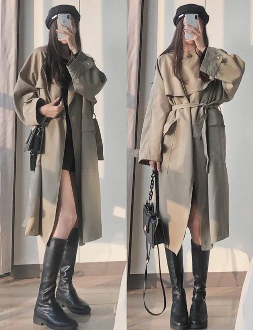 矮个子穿风衣怎么搭配(图1)