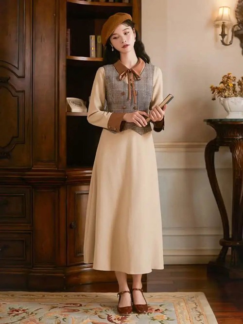 复古风裙子怎么搭?7款上衣打造高级复古造型-美派服饰网(图1) 复古风裙子怎么搭?7款上衣打造高级复古造型-美派服饰网(图1)