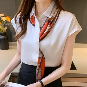 白衬衫配丝巾穿搭指南:经典优雅组合技巧-美派服饰网(图2) 白衬衫配丝巾穿搭指南:经典优雅组合技巧-美派服饰网(图2)