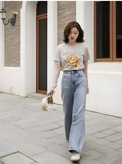 宽松牛仔裤搭配什么上衣【图文】(图3) 宽松牛仔裤搭配什么上衣【图文】(图3)