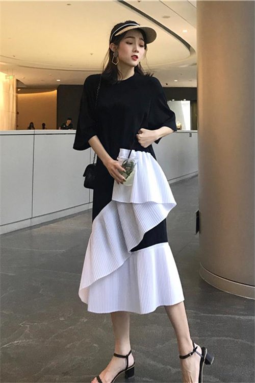 不规则裙子怎么搭配【图文】(图3)