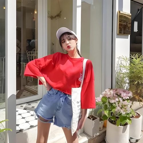 红色t恤的最佳搭配【图文】(图3)