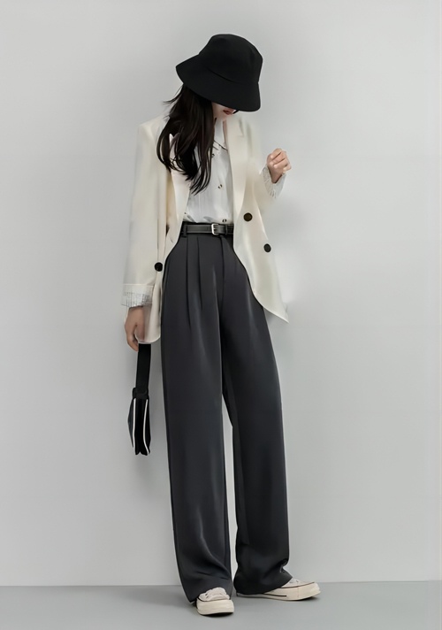 灰色裤子的搭配【图片】(图1)