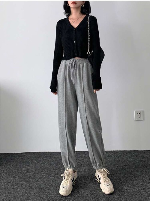 灰色裤子的搭配【图片】(图2)