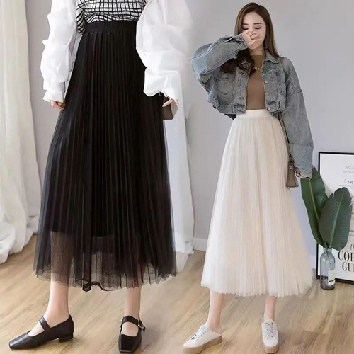 雪纺A字裙百变上衣搭配指南：风格场合全解析-美派服饰网(图3)