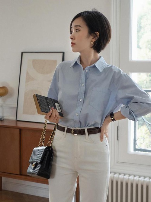 打造多样风格，穿衬衫的优雅搭配套路-美派服饰网(图1)