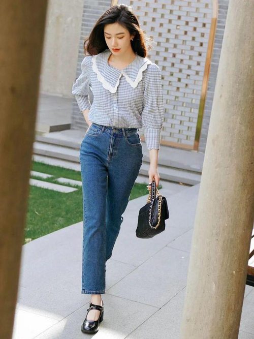 牛仔裤搭配不同上衣展现多元风格技巧-美派服饰网(图3)