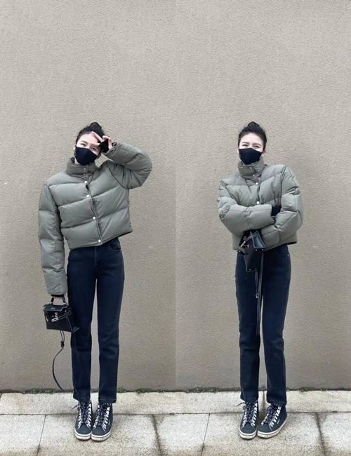 冬季时尚穿搭：短款羽绒服多风格搭配指南-美派服饰网(图1)