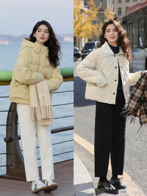 冬季时尚穿搭：短款羽绒服多风格搭配指南-美派服饰网(图2)