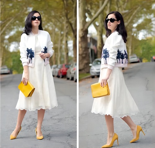 白色连衣裙搭配包包指南：提升时尚感的多样选择-美派服饰网(图2)
