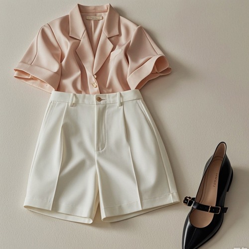 短裤鞋搭配指南：打造多风格夏日造型秘诀-美派服饰网(图3)